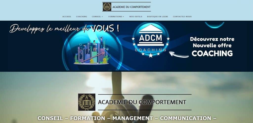 image lien du site académie du comportement, coach en développement personnel